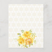 Budget faire-part de mariage indien Haldi modèle (Dos)