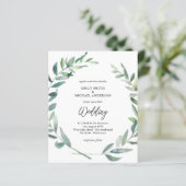 Budget Faire-part de mariage moderne Feuilles d'ol (Debout devant)