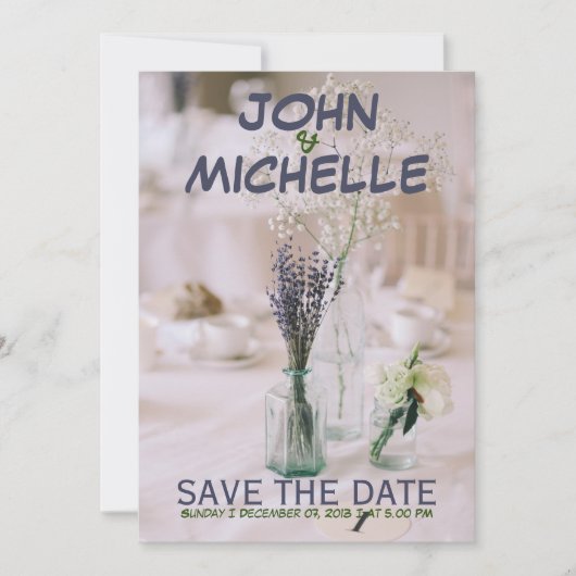 Budget Faire-part de mariage simple (Devant)