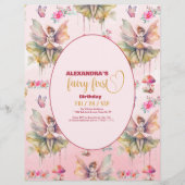 Budget Fairy Eerste Meisje's 1e Verjaardag Flyer (Voorkant)