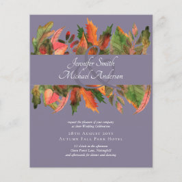 BUDGET Fall Leaves Wedding Flyer