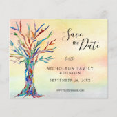 Budget Familie reunion sparen de Datum aankondigin Flyer (Voorkant)