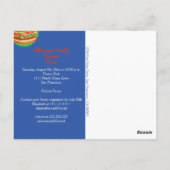 Budget Famille Réunion Barbecue Picnic Invitation (Dos)