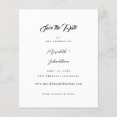 Budget Fancy Elegante Foto Sla de datum op (Achterkant)