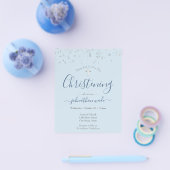 Budget Fancy script Christening Flyer (Enkel)