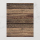 Budget Farmhouse Baby's Breath Wedding Invitation Flyer (Achterkant)