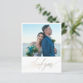 Budget Faux Gold 2 Foto Dank u (Staand voorkant)