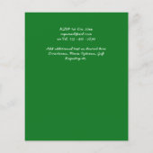 BUDGET Ferns Greenery Red Wedding Invite (Achterkant)