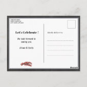 BUDGET Fête des pères Chalk Crawfish Invitation à  (Dos)