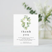 Budget Feuilles Eucalyptus Croix Baptême Merci (Debout devant)