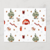 Budget Fireplace Stockings & Kerstboom Foto Flyer (Achterkant)