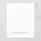 BUDGET Fleurs blanches feuille jaune bAPTISM (Dos)