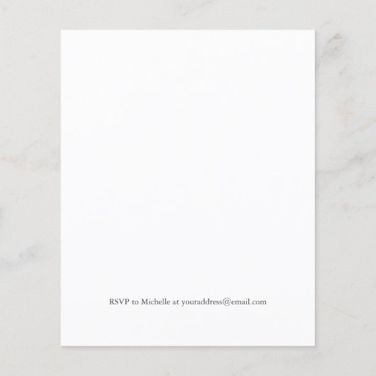 BUDGET Fleurs blanches feuille jaune bAPTISM (Dos)