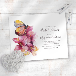 Budget Floral Butterfly Bridal Shower