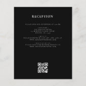Budget Floral Crest Monogram Huwelijk QR Code (Achterkant)