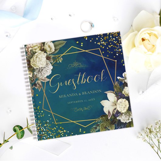 Budget Floral Emerald Green Gold Mariage livre d'o