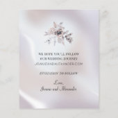 Budget Floral Eucalyptus Wedding Save the Date (Achterkant)