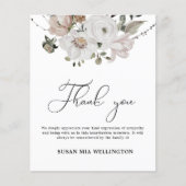 Budget Floral Funeral Carte de remerciements (Devant)