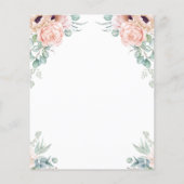 BUDGET Floral Mariage Réception Carte de remerciem (Dos)