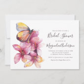 Budget Floral Papillon nuptiale Invitation de douc (Devant)