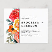 BUDGET Floral Pattern Modern Wedding (Voorkant)