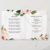 Budget Floral Photo Celebration of Life Programme (Dos)