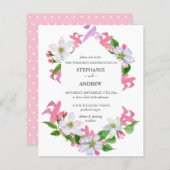 Budget Floral Pink Blossom Spring Wedding (Voorkant / Achterkant)