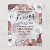 Budget Floral Red Paars Wedding (Voorkant)