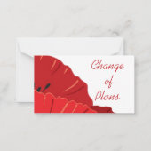 Budget.Floral.Red Poppy. Carte de note de modifica (Devant)
