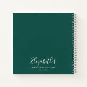 Budget Floral Robe Verte Quinceanera Livre d'or (Dos)