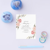 Budget Floral Wedding Invitation | Alise Flyer (Enkel)