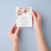 Budget Floral Wedding Invitation | Annabeth Flyer (Hand)