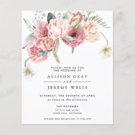 Budget Floral Wedding Invitation | Annabeth Flyer