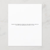 Budget Floral Wedding Invitation | Art. Flyer (Achterkant)