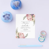 Budget Floral Wedding Invitation | Aubrey Flyer (Enkel)