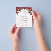 Budget Floral Wreath Wedding Flyer (Hand)