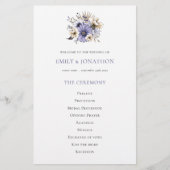 Budget Floraux pourpres Programme de mariage du fe (Devant)