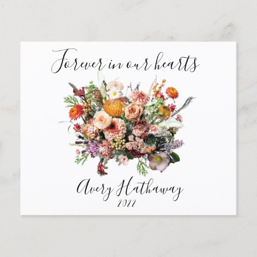 BUDGET Flower Bouquet Memorial & Funeral Flyer (Voorkant)