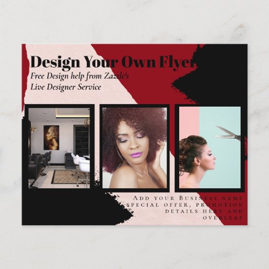 BUDGET Flyer FREE Design Photo Templates Abstract (Voorkant)