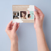 BUDGET Flyer FREE Design Sjabloon Abstract Tan (Hand)