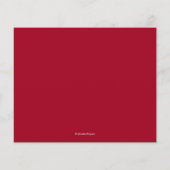 Budget Foliage White Script Cranberry Dank u (Achterkant)
