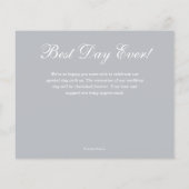 Budget Foliage White Script Grey Dank u (Achterkant)