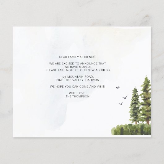 BUDGET Forest Mountain We hebben New Home Moving v (Achterkant)