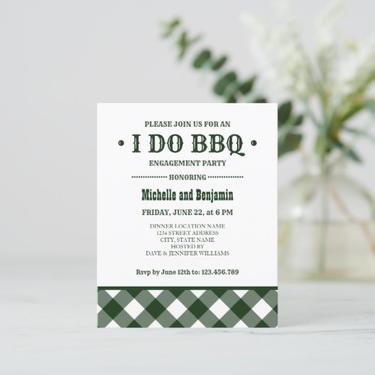 BUDGET Forest Pset I DO BBQ Engagement Party (Staand voorkant)