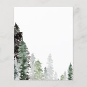 Budget/Forest-Wedding Invitation. Flyer (Achterkant)