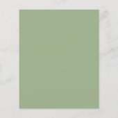 Budget Forever Love Sage Green Wedding Invitation (Achterkant)