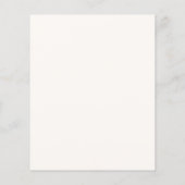 Budget Formeel Script Bruiloft uitnodiging Flyer (Achterkant)