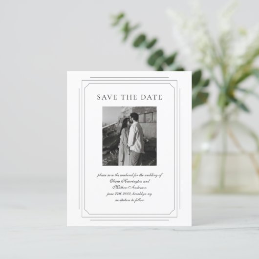 BUDGET Formeel Script Geometrisch Lijst Fotobruilo (Staand voorkant)