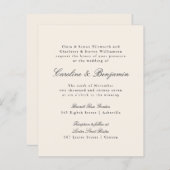 Budget Formele het Schrijven van het Vory Wedding  (Voorkant / Achterkant)