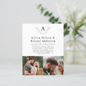 Budget Formele Klassieke Monogram 3 Foto Bruiloft (Staand voorkant)